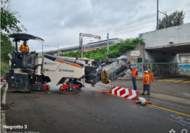Milano, iniziati in via Negrotto i lavori per costruire vasca di contenimento nel sottopasso   