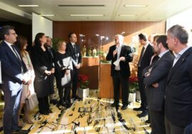 Benedizione del presepio al Consiglio regionale lombardo