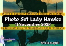 Come nella fiaba di ‘Lady Hawke’ un giorno tra lupi, falchi e cavalli con “Shooting fantasy” a Taggia
