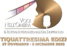 Al via a Genova la XXIV edizione del Festival internazionale del doppiaggio “Voci nell’ombra”