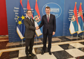 Il governatore lombardo Fontana in visita in Serbia
