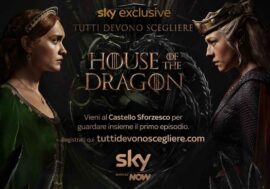 Milano come Westeros, al Castello Sforzesco maxischermo per “House of the Dragon”