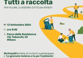 Milano, raccolta speciale di rifiuti organizzata da McDonald’s con Amsa e Retake