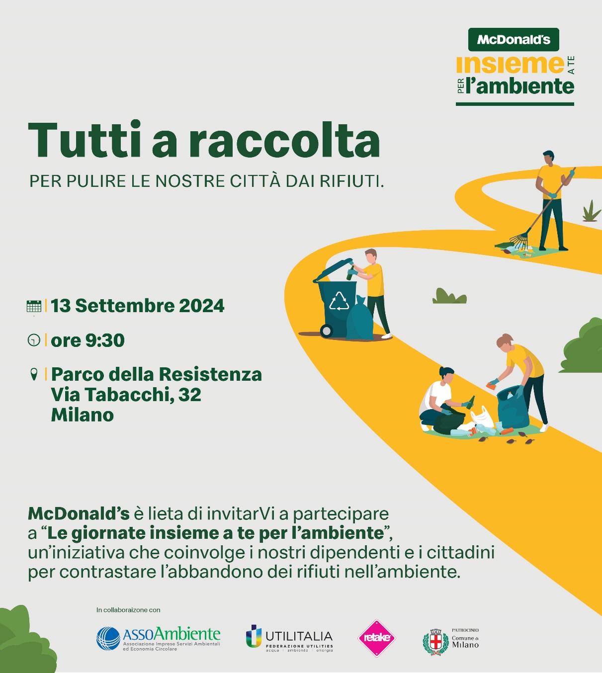 Milano, raccolta speciale di rifiuti organizzata da McDonald’s con Amsa ...