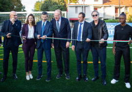 Nuovo campo di calcio per i ragazzi realizzato a Baggio grazie alle Fondazioni Milan, Snaitech e Costruiamo il Futuro