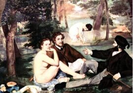 Arte: le incongruenze nella prospettiva e non solo nel capolavoro di Manet “La colazione sull’erba” secondo il critico Paolo Battaglia La Terra Borgese