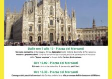 Milano, per celebrare la Giornata del Ringraziamento la campagna arriva in piazza Duomo  