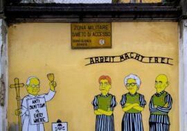 Giorno Memoria, a Milano murale con Papa Francesco contro antisemitismo