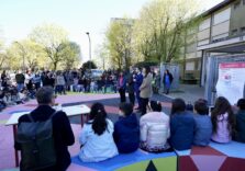 Milano, inaugurata la nuova strada scolastica in via Enrico De Nicola