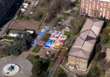 Milano, nuovo spazio pedonale per bambini in via De Nicola