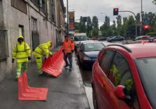 Maltempo a Milano, posizionate le barriere mobili a Ponte Lambro