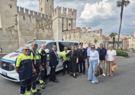 Nuovo pulmino consegnato da Regione Lombardia ai Volontari della Protezione civile del Basso Garda
