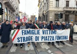 Milano commemora il 56°anniversario della strage di Piazza Fontana