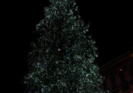 Milano, acceso in piazza Duomo l’albero di Natale dedicato ai Giochi Olimpici e Paralimpici di Milano Cortina 2026