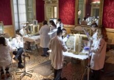 La Scuola di Restauro di Botticino al lavoro a Palazzo Reale in vista dell’arrivo del presidente Mattarella il 6 febbraio