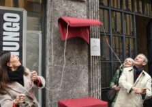 Inaugurata in via Volta a Milano la targa dedicata a Silvio Cazzaniga creatore della Coppa del Mondo Fifa
