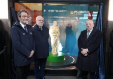 Cerimonia di svelamento della scultura del progetto ‘Adotta una Statua’ nella sede di Ferrovie Nord Milano