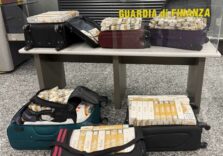 Sequestrati oltre 1.000 kg di sigarette di contrabbando e melassa all’aeroporto di Malpensa