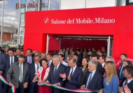 Al via la 64esima edizione del Salone del Mobile, Tajani e La Russa al taglio del nastro