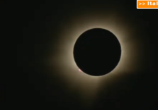 Eclissi solare, le immagini