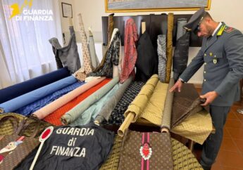 La GDF di Cremona scopre una filiera del falso, sequestrati 7mila metri quadrati di tessuti