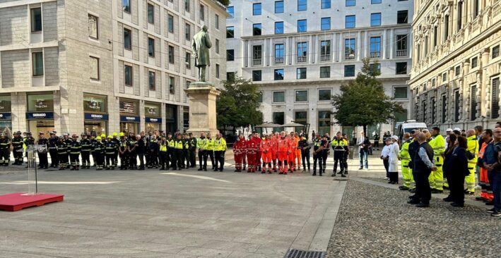 Milano, celebrata la Giornata del ringraziamento della Protezione civile