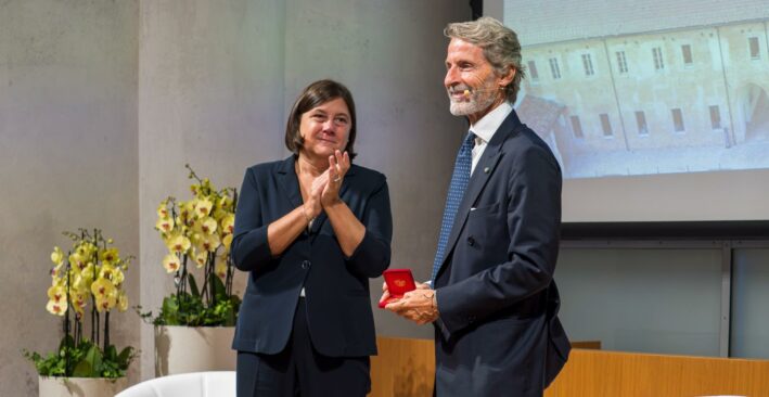 Università Cattolica, dialogo tra la rettrice Elena Beccalli e il ceo di Lamborghini Winkelmann