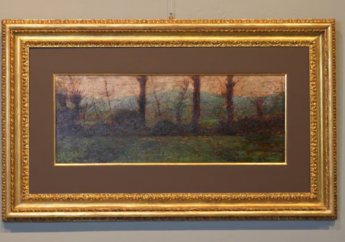 L’opera “Prati e colline della Val Curone” di Giuseppe Pelizza di Volpedo esposta al Castello di Belgioso