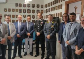 Viterbo, autorità civili e militari in visita all’Unione Nazionale Mutilati per Servizio