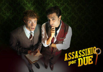 Milano, al Teatro San Babila Massimiliano Carulli e Michele Guidotti portano in scena “Assassinio per due”