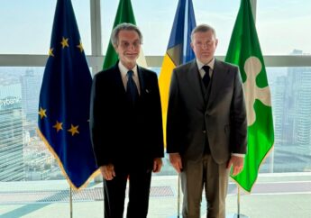 Regione Lombardia, il governatore Attilio Fontana incontra l’ambasciatore ucraino Ihor Brusylo