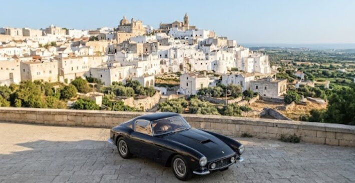 Le grandi Ferrari storiche al Rossocorsa Classiche Puglia 2026 organizzato dall’Aci di Milano e Brindisi