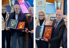‘Sport Movies & Tv’, Premiati José Altafini e Franco Bragagna con la Guirlande d’Honneur